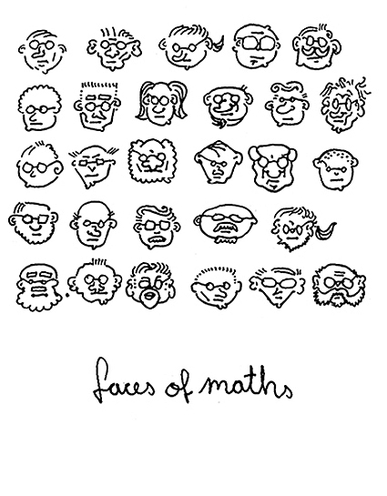 faces of maths / cartoon